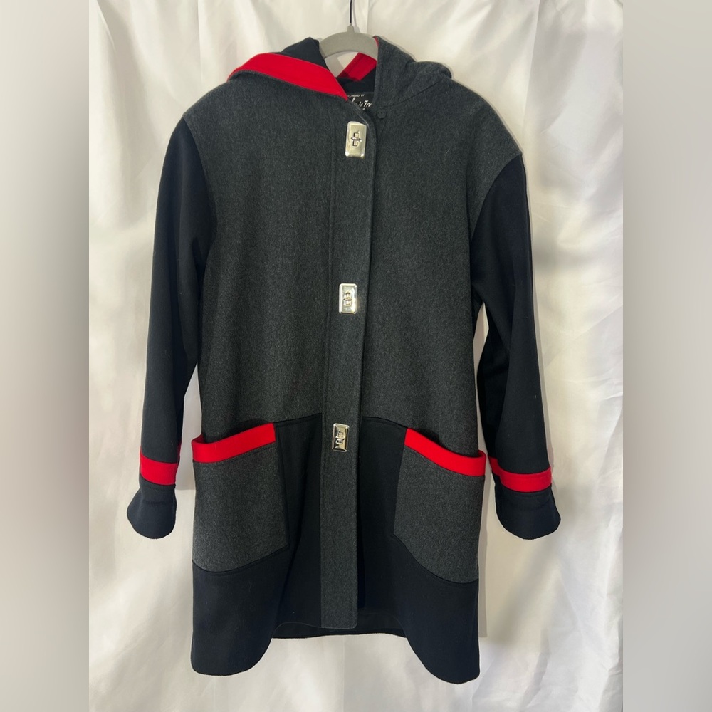 Vintage Women’s LORING Made in USA Wool Blend* Hooded Long Coat